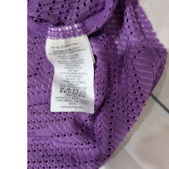 PrAna Angie Hoodie Mesh Pullover Purple Size S - Picture 4 of 6